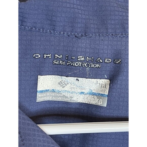 Columbia PFG Omni-Shade Fishing Womens XL Blue Long Sleeve Vented Shirt - Picture 2 of 9